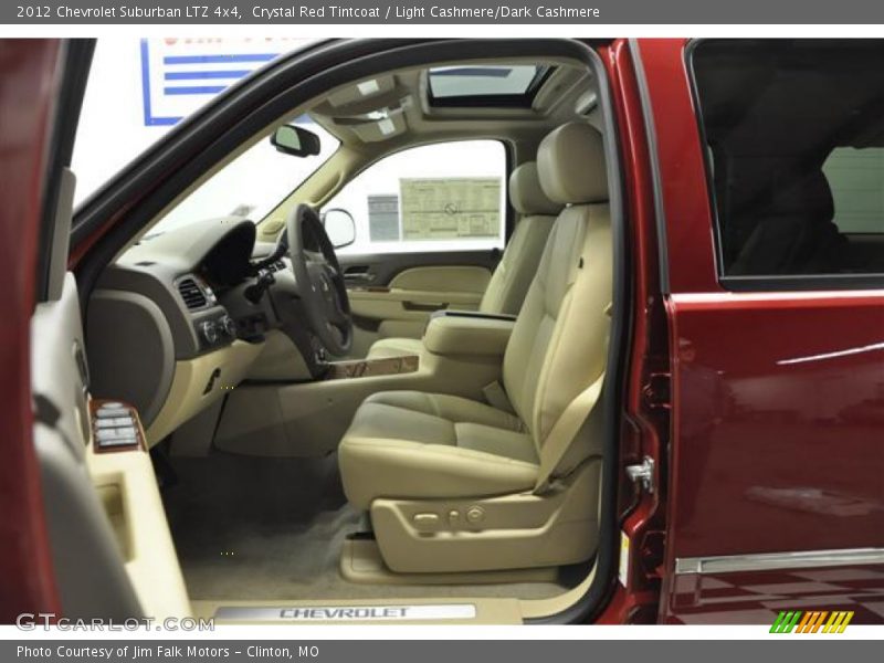 Crystal Red Tintcoat / Light Cashmere/Dark Cashmere 2012 Chevrolet Suburban LTZ 4x4