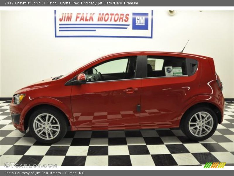 Crystal Red Tintcoat / Jet Black/Dark Titanium 2012 Chevrolet Sonic LT Hatch