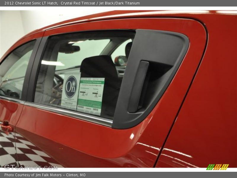 Crystal Red Tintcoat / Jet Black/Dark Titanium 2012 Chevrolet Sonic LT Hatch