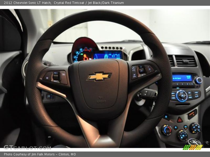 Crystal Red Tintcoat / Jet Black/Dark Titanium 2012 Chevrolet Sonic LT Hatch