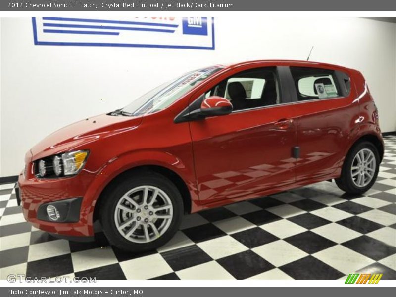 Crystal Red Tintcoat / Jet Black/Dark Titanium 2012 Chevrolet Sonic LT Hatch