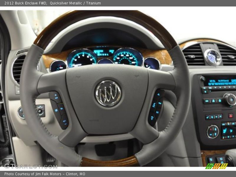 Quicksilver Metallic / Titanium 2012 Buick Enclave FWD