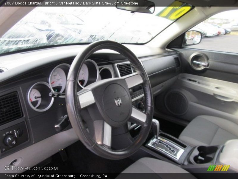 Bright Silver Metallic / Dark Slate Gray/Light Graystone 2007 Dodge Charger