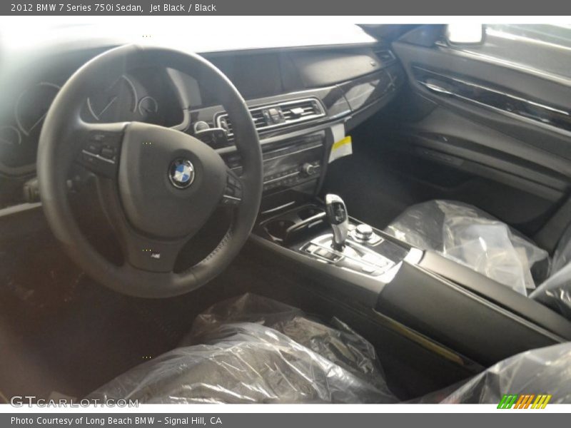 Jet Black / Black 2012 BMW 7 Series 750i Sedan