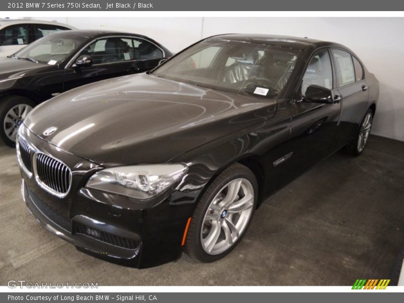 Jet Black / Black 2012 BMW 7 Series 750i Sedan