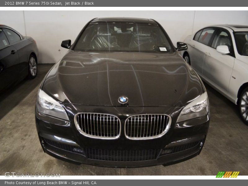 Jet Black / Black 2012 BMW 7 Series 750i Sedan