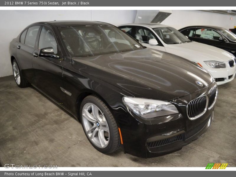 Jet Black / Black 2012 BMW 7 Series 750i Sedan