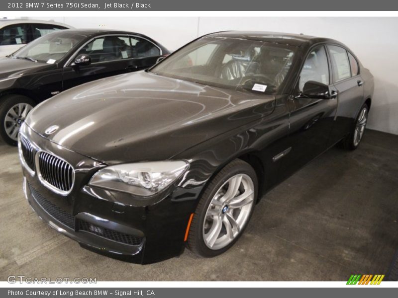 Jet Black / Black 2012 BMW 7 Series 750i Sedan