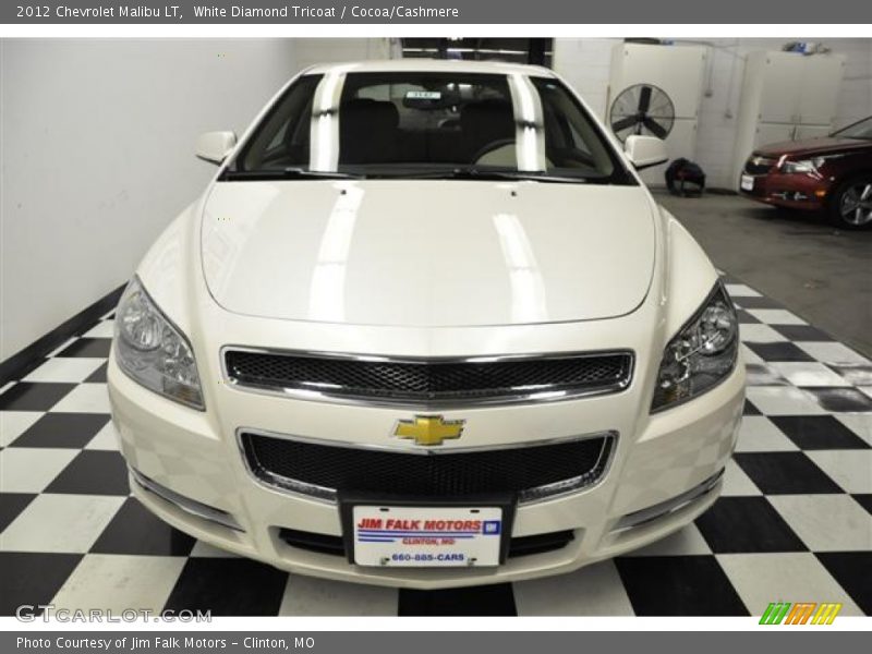 White Diamond Tricoat / Cocoa/Cashmere 2012 Chevrolet Malibu LT
