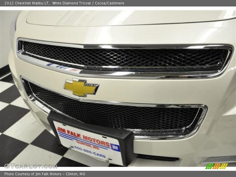 White Diamond Tricoat / Cocoa/Cashmere 2012 Chevrolet Malibu LT