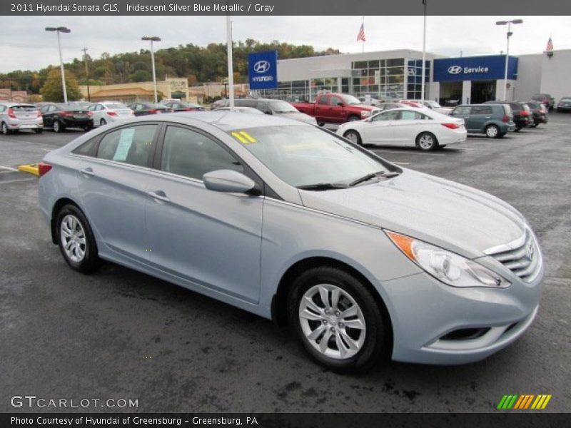 Iridescent Silver Blue Metallic / Gray 2011 Hyundai Sonata GLS