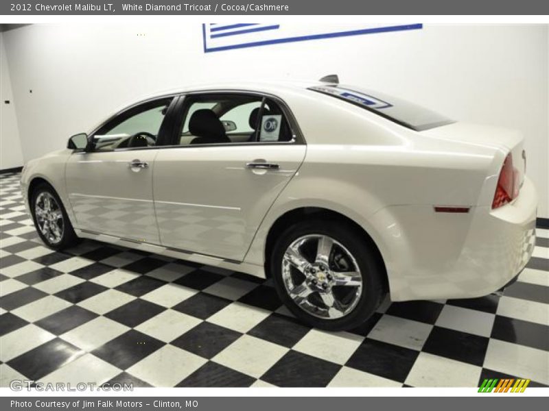 White Diamond Tricoat / Cocoa/Cashmere 2012 Chevrolet Malibu LT