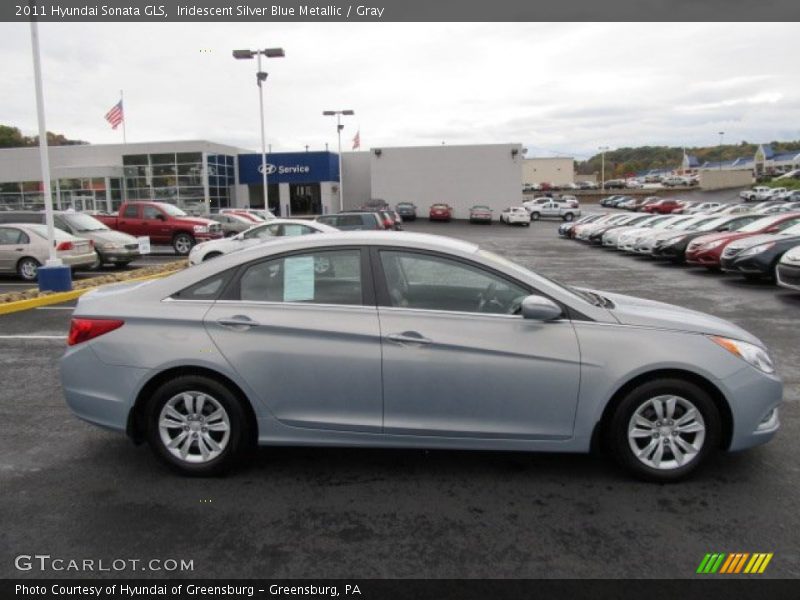 Iridescent Silver Blue Metallic / Gray 2011 Hyundai Sonata GLS