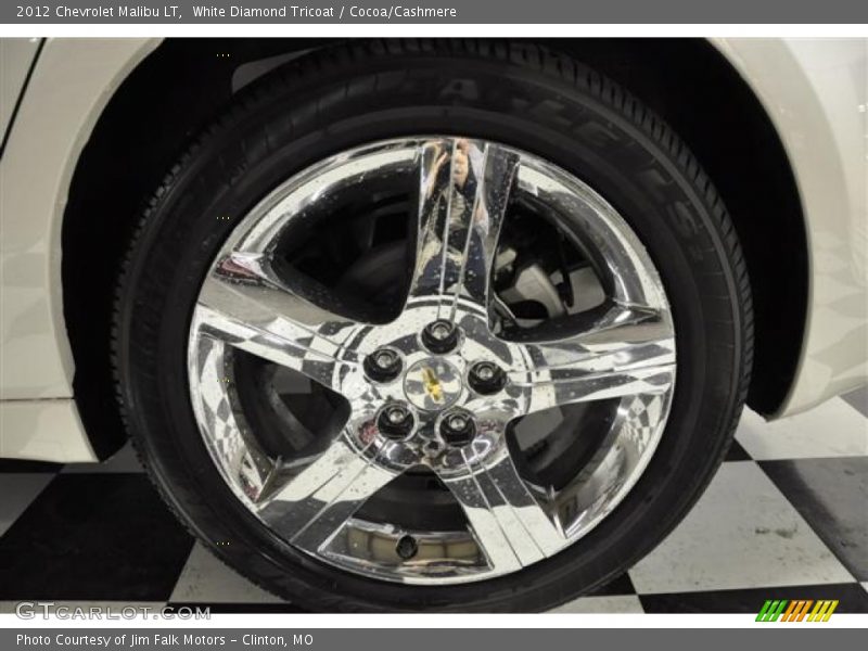 White Diamond Tricoat / Cocoa/Cashmere 2012 Chevrolet Malibu LT
