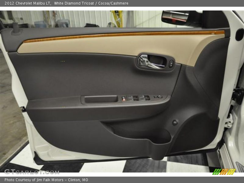 White Diamond Tricoat / Cocoa/Cashmere 2012 Chevrolet Malibu LT