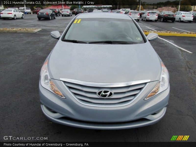 Iridescent Silver Blue Metallic / Gray 2011 Hyundai Sonata GLS