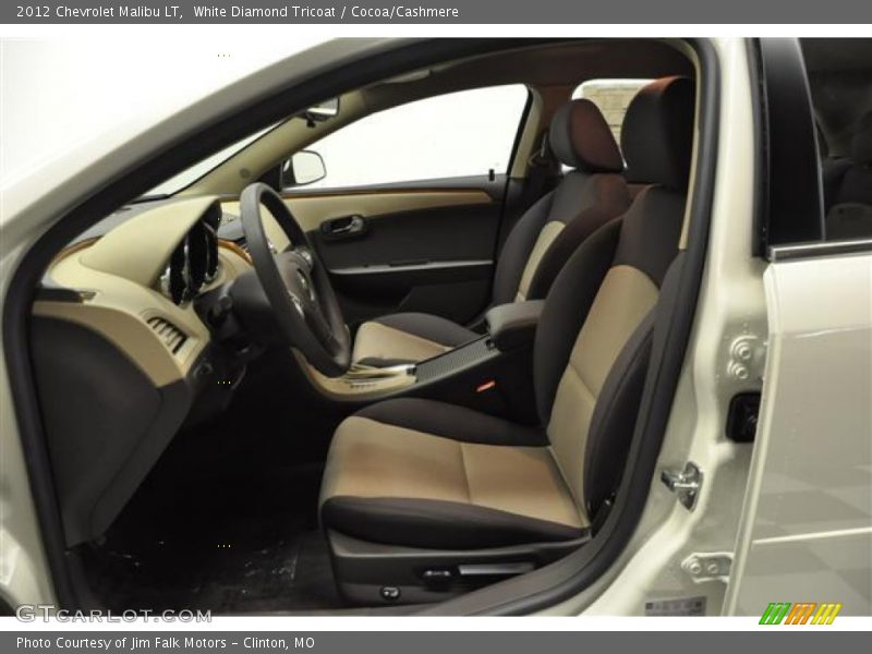 White Diamond Tricoat / Cocoa/Cashmere 2012 Chevrolet Malibu LT