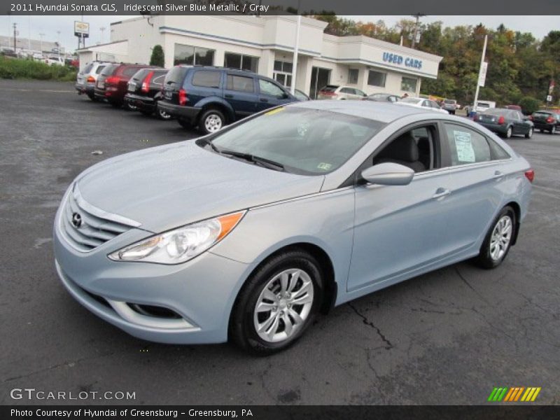 Iridescent Silver Blue Metallic / Gray 2011 Hyundai Sonata GLS