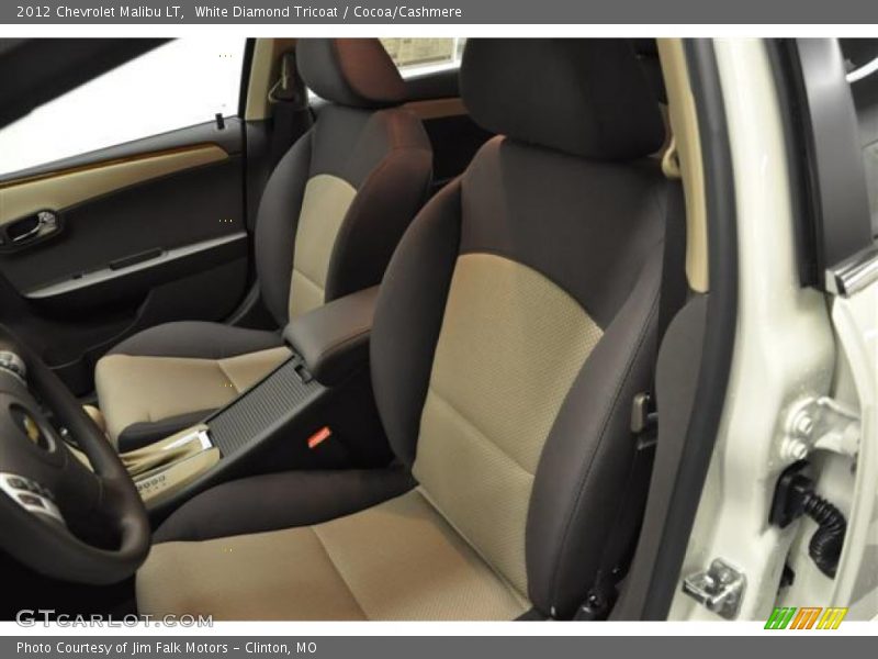 White Diamond Tricoat / Cocoa/Cashmere 2012 Chevrolet Malibu LT
