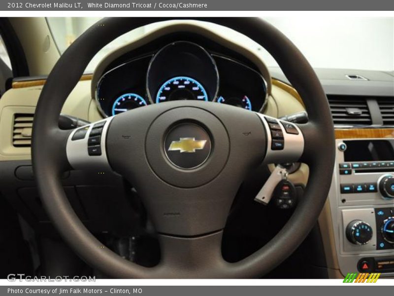White Diamond Tricoat / Cocoa/Cashmere 2012 Chevrolet Malibu LT