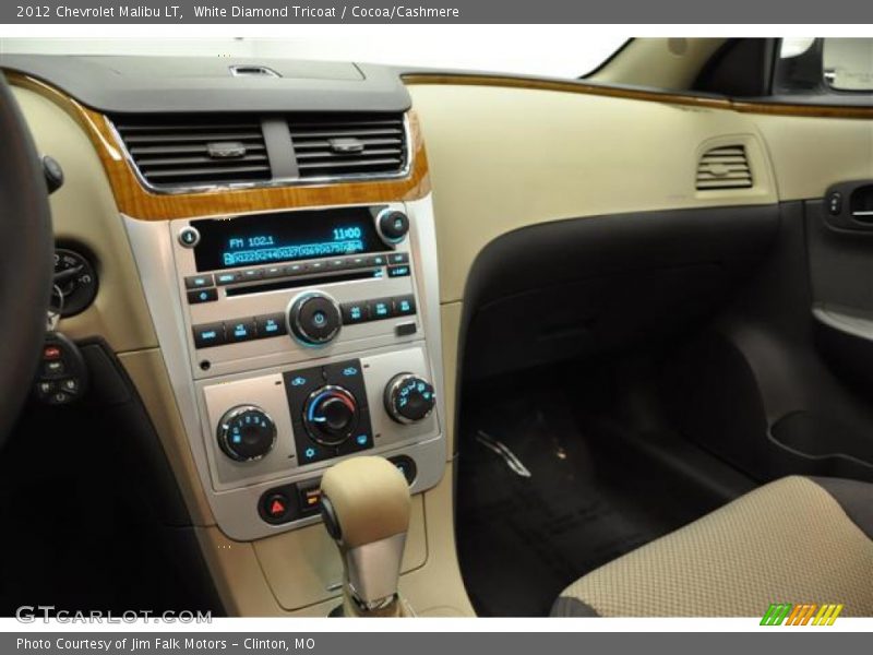 White Diamond Tricoat / Cocoa/Cashmere 2012 Chevrolet Malibu LT