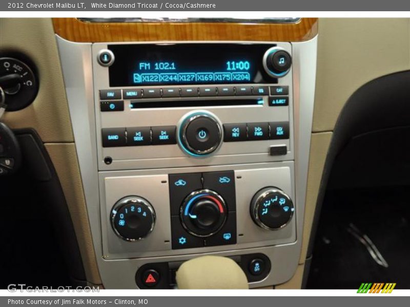 White Diamond Tricoat / Cocoa/Cashmere 2012 Chevrolet Malibu LT