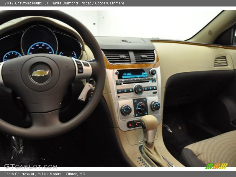 White Diamond Tricoat / Cocoa/Cashmere 2012 Chevrolet Malibu LT