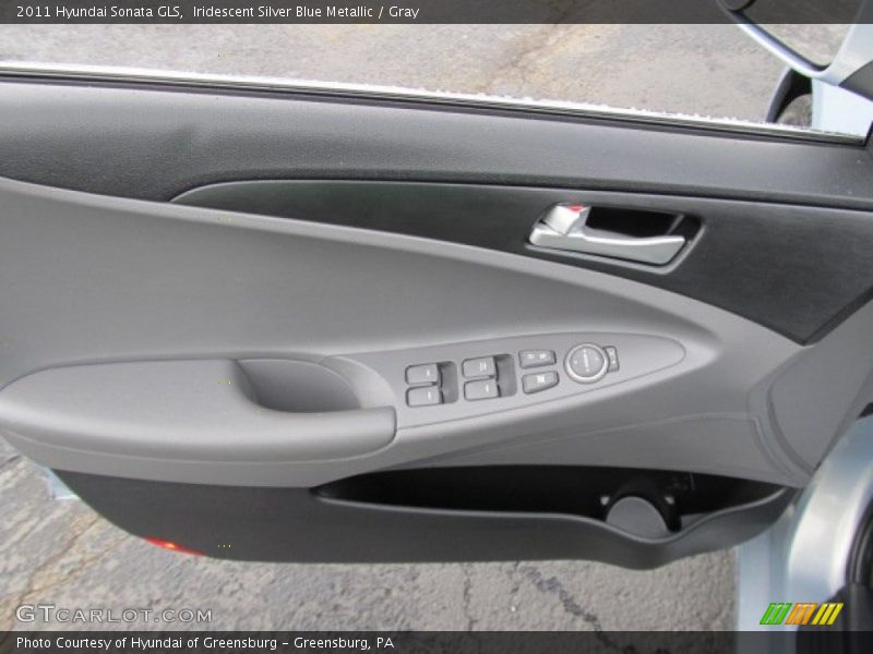 Iridescent Silver Blue Metallic / Gray 2011 Hyundai Sonata GLS