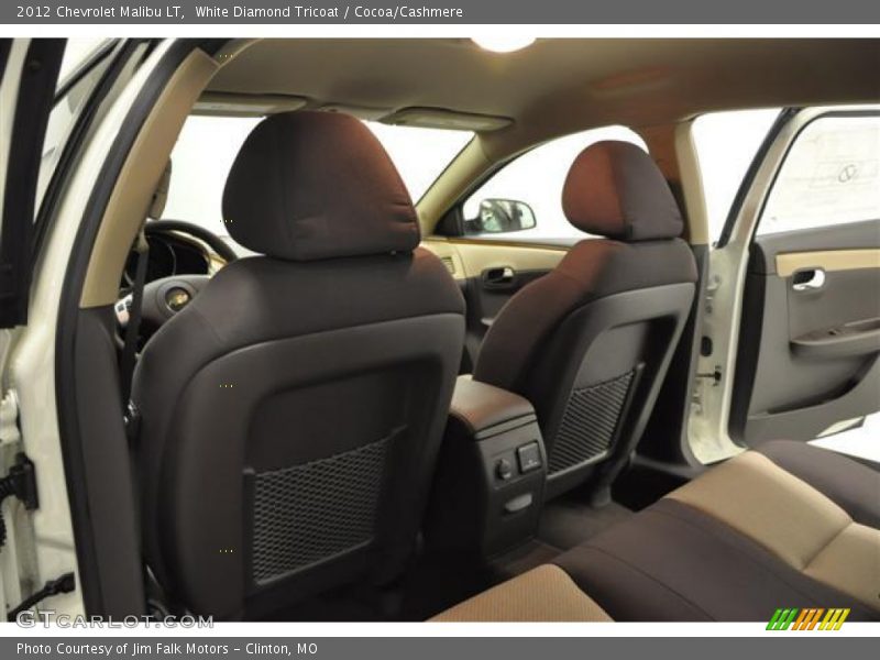 White Diamond Tricoat / Cocoa/Cashmere 2012 Chevrolet Malibu LT