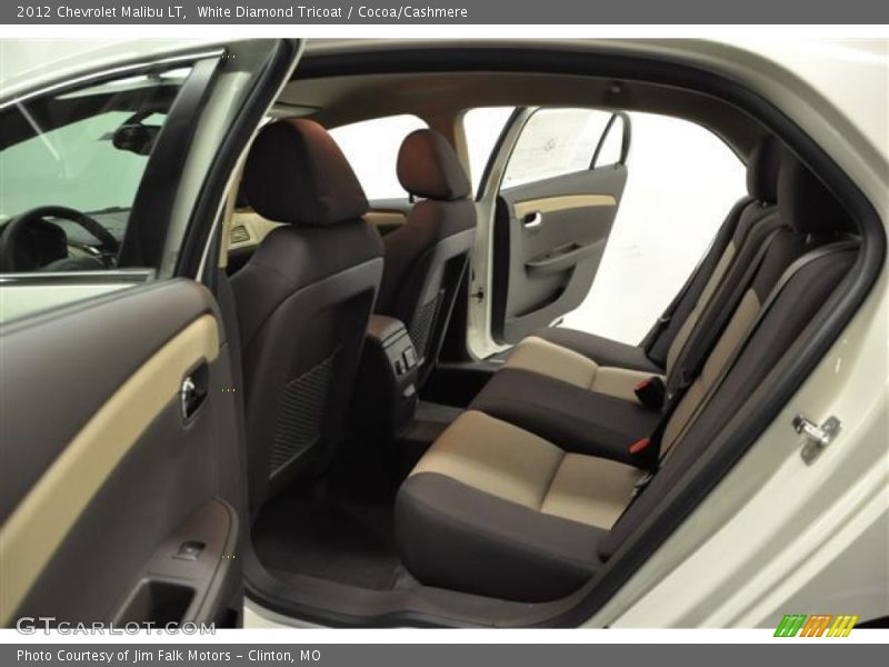 White Diamond Tricoat / Cocoa/Cashmere 2012 Chevrolet Malibu LT