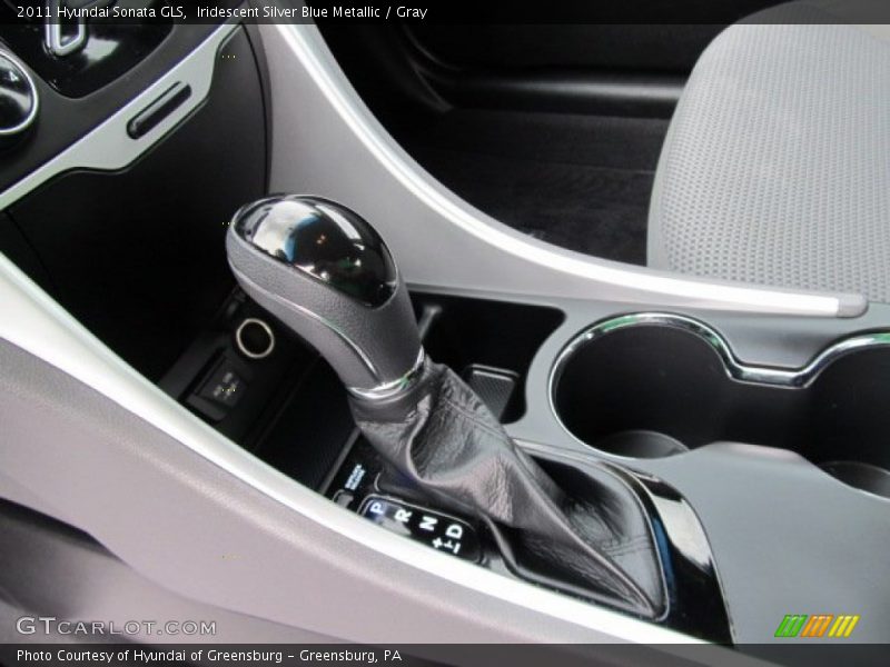 Iridescent Silver Blue Metallic / Gray 2011 Hyundai Sonata GLS