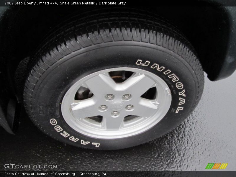 Shale Green Metallic / Dark Slate Gray 2002 Jeep Liberty Limited 4x4