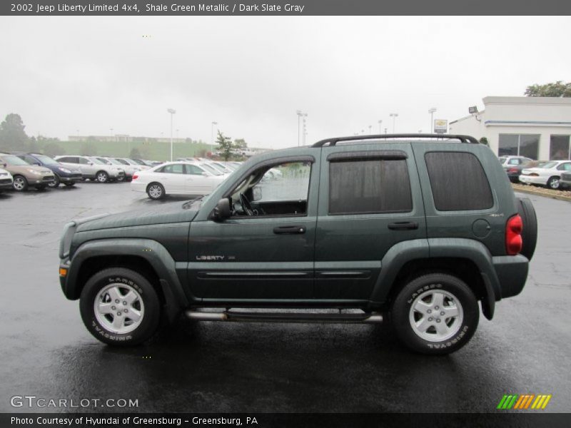 Shale Green Metallic / Dark Slate Gray 2002 Jeep Liberty Limited 4x4