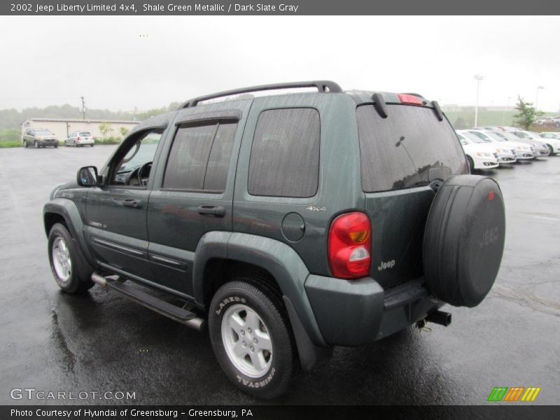 Shale Green Metallic / Dark Slate Gray 2002 Jeep Liberty Limited 4x4