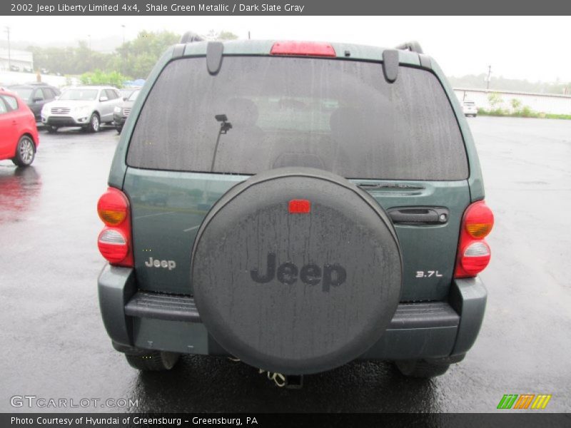 Shale Green Metallic / Dark Slate Gray 2002 Jeep Liberty Limited 4x4