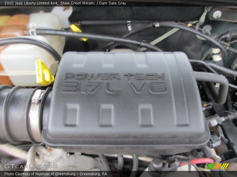 Shale Green Metallic / Dark Slate Gray 2002 Jeep Liberty Limited 4x4