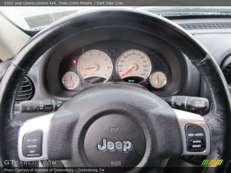 Shale Green Metallic / Dark Slate Gray 2002 Jeep Liberty Limited 4x4