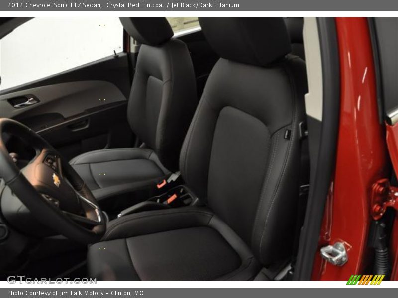 Crystal Red Tintcoat / Jet Black/Dark Titanium 2012 Chevrolet Sonic LTZ Sedan
