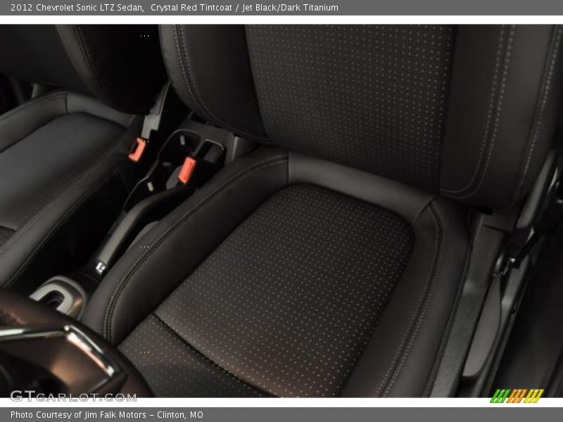 Crystal Red Tintcoat / Jet Black/Dark Titanium 2012 Chevrolet Sonic LTZ Sedan