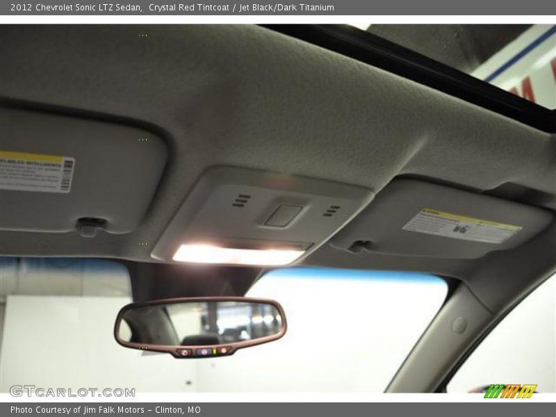 Crystal Red Tintcoat / Jet Black/Dark Titanium 2012 Chevrolet Sonic LTZ Sedan