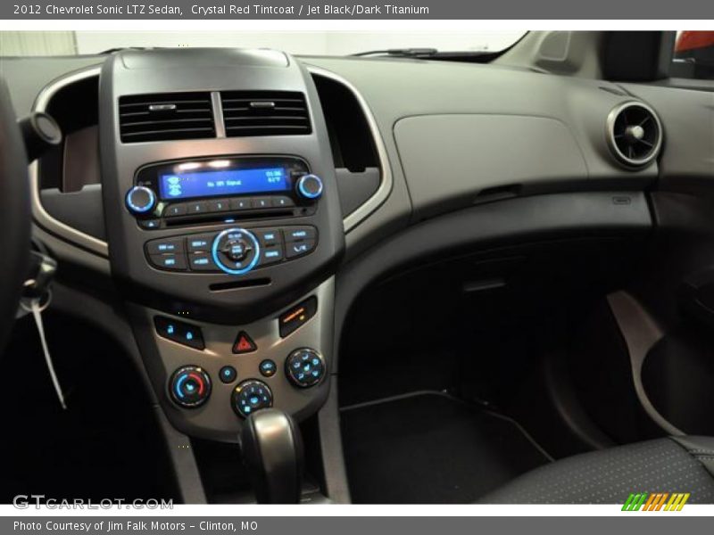 Crystal Red Tintcoat / Jet Black/Dark Titanium 2012 Chevrolet Sonic LTZ Sedan