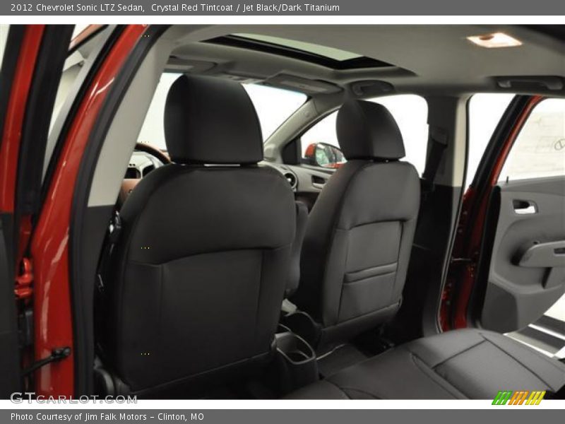 Crystal Red Tintcoat / Jet Black/Dark Titanium 2012 Chevrolet Sonic LTZ Sedan