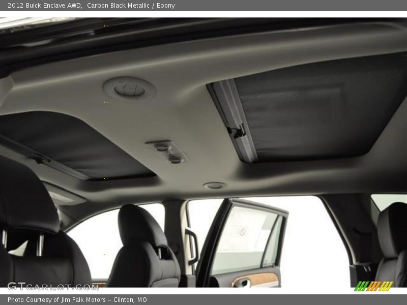 Carbon Black Metallic / Ebony 2012 Buick Enclave AWD