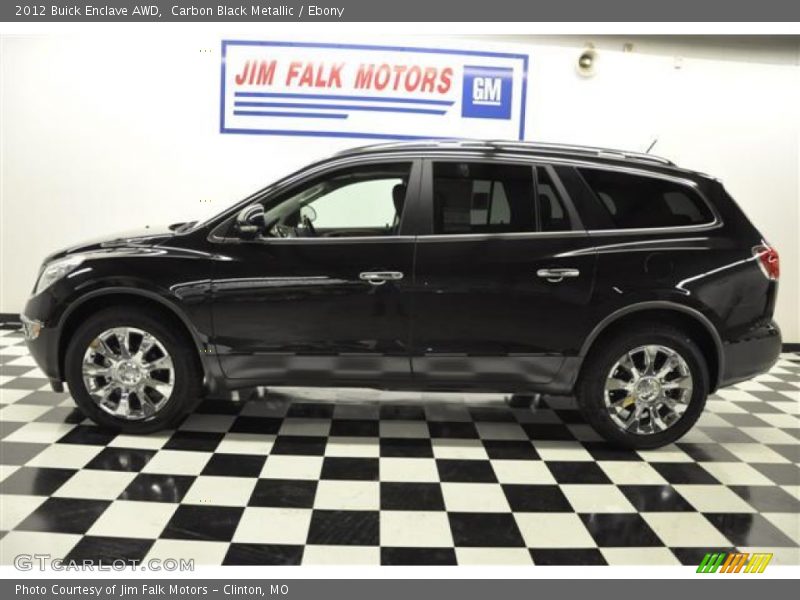 Carbon Black Metallic / Ebony 2012 Buick Enclave AWD
