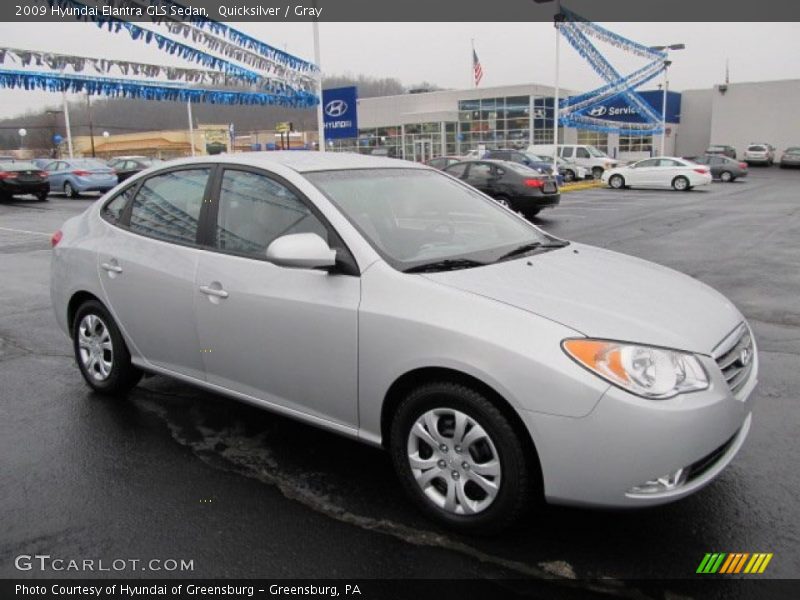 Quicksilver / Gray 2009 Hyundai Elantra GLS Sedan
