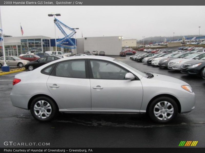 Quicksilver / Gray 2009 Hyundai Elantra GLS Sedan