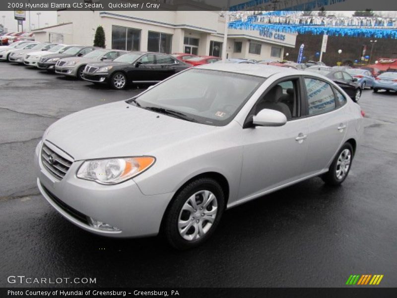 Quicksilver / Gray 2009 Hyundai Elantra GLS Sedan