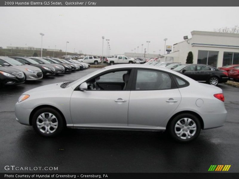 Quicksilver / Gray 2009 Hyundai Elantra GLS Sedan