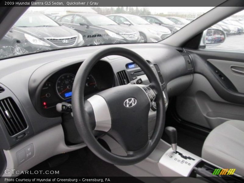 Quicksilver / Gray 2009 Hyundai Elantra GLS Sedan