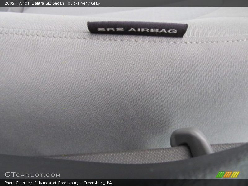 Quicksilver / Gray 2009 Hyundai Elantra GLS Sedan